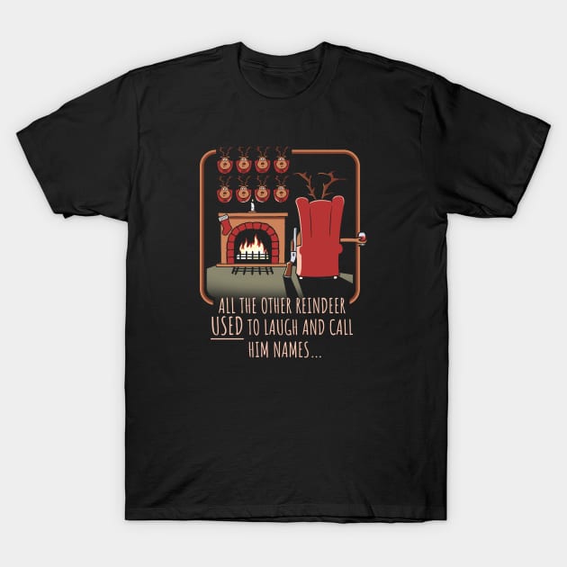 Rudolph's Revenge Funny T-Shirt by NerdShizzle